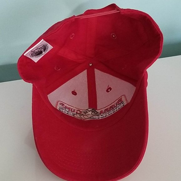 Bubba Gump Shrimp Red Adjustable Baseball Hat Cap - Picture 4 of 4